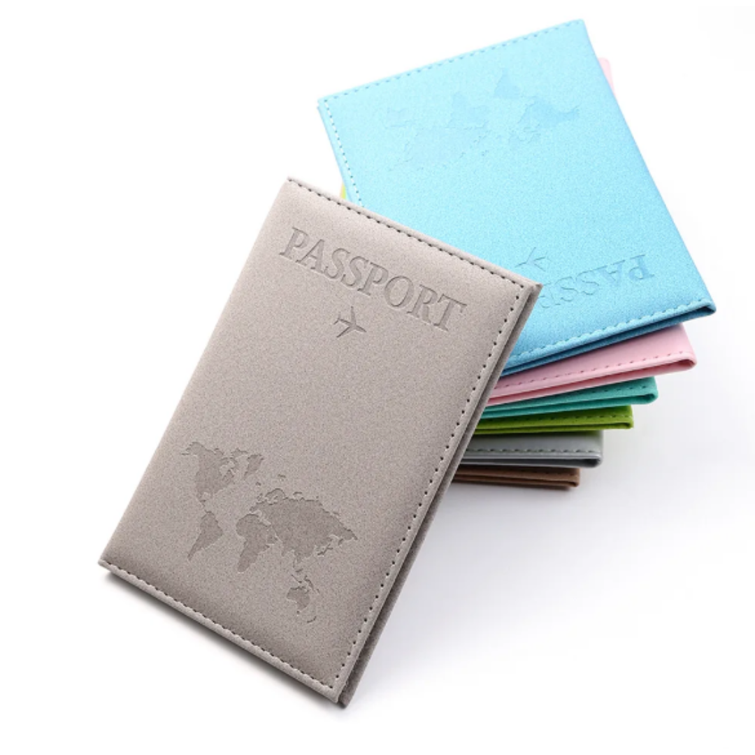 Women Men RFID Vintage Business Passport Covers Holder Multi-Function ID Bank Card PU Leather Wallet Case Travel Accessories