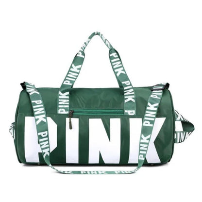 Men's and women's cross-border PINK travel sports printed shoulder bag