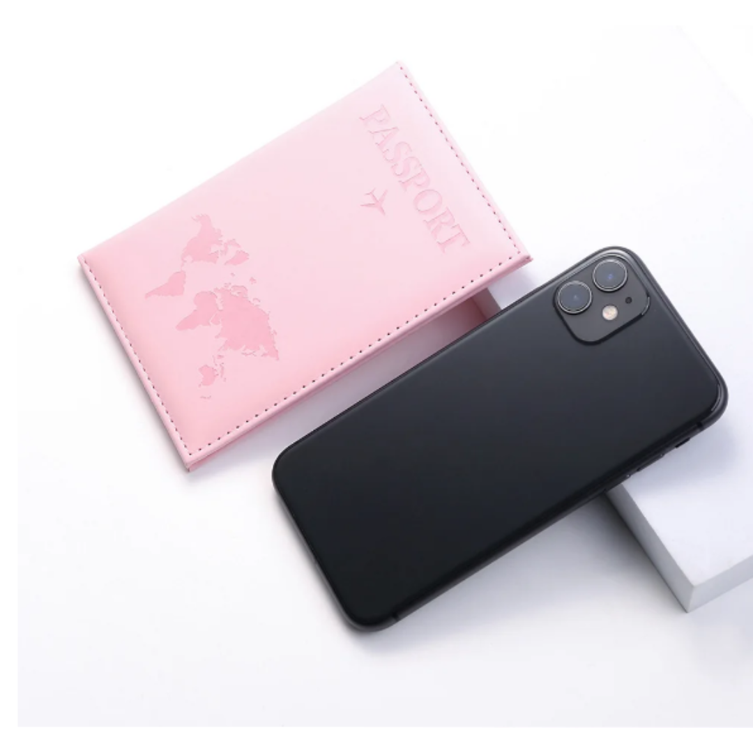 Women Men RFID Vintage Business Passport Covers Holder Multi-Function ID Bank Card PU Leather Wallet Case Travel Accessories