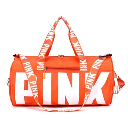 Men's and women's cross-border PINK travel sports printed shoulder bag