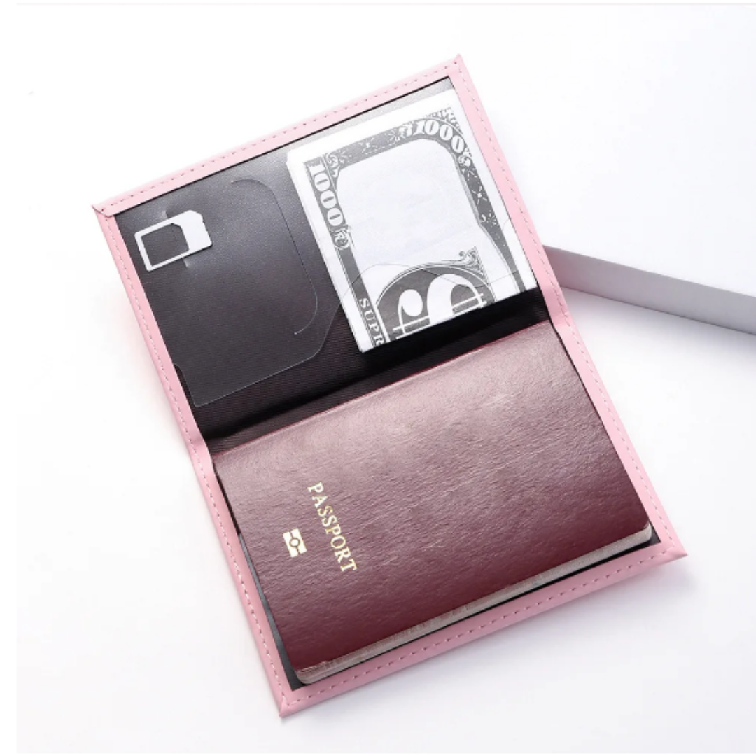 Women Men RFID Vintage Business Passport Covers Holder Multi-Function ID Bank Card PU Leather Wallet Case Travel Accessories