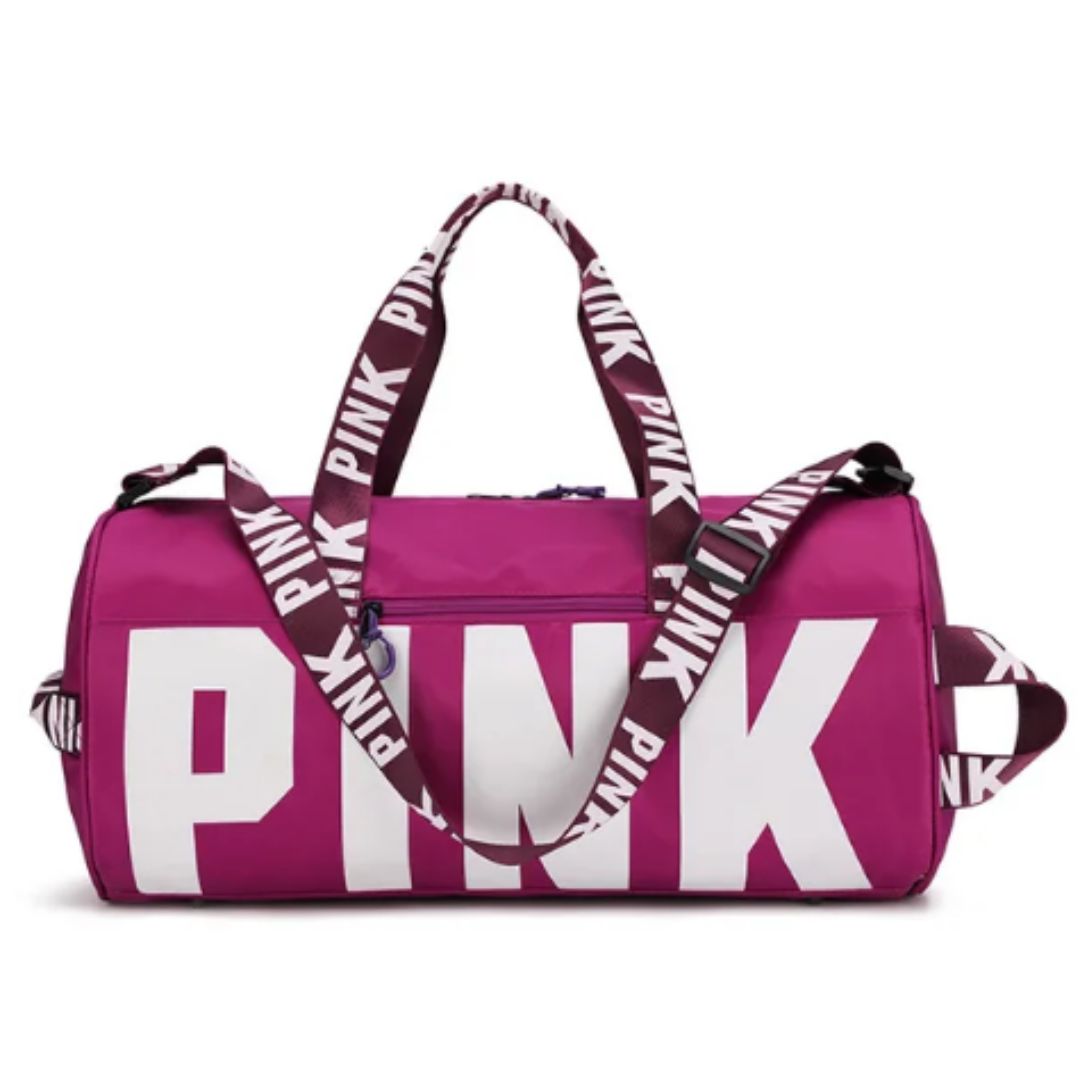 Men's and women's cross-border PINK travel sports printed shoulder bag
