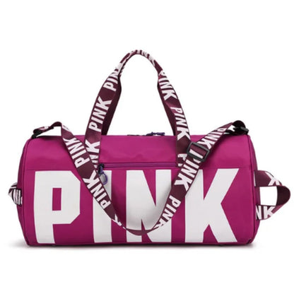 Men's and women's cross-border PINK travel sports printed shoulder bag