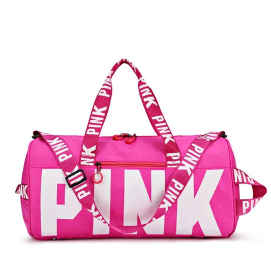 Men's and women's cross-border PINK travel sports printed shoulder bag