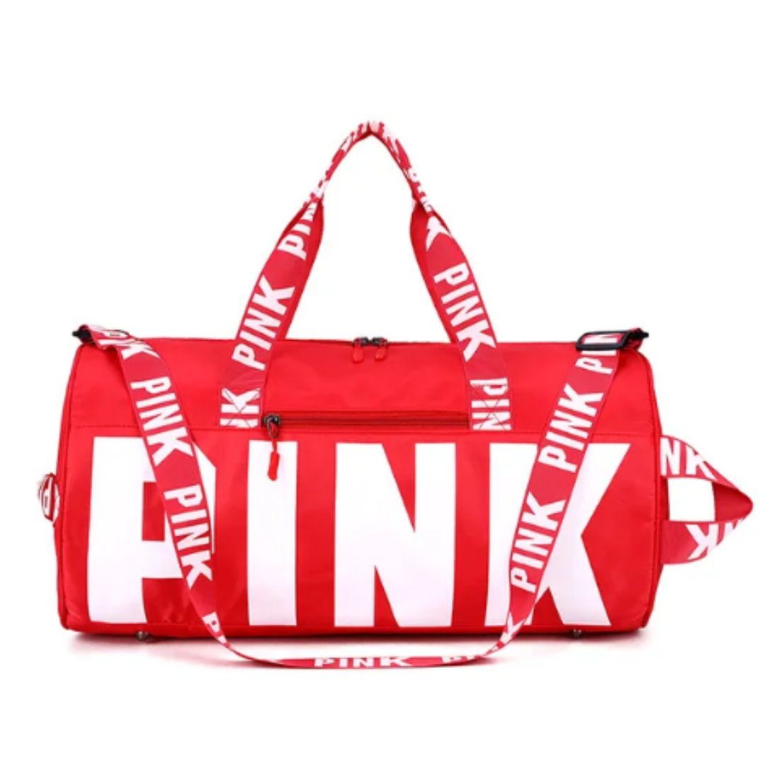 Men's and women's cross-border PINK travel sports printed shoulder bag