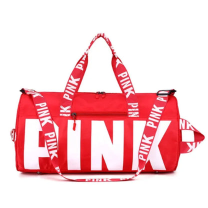 Men's and women's cross-border PINK travel sports printed shoulder bag