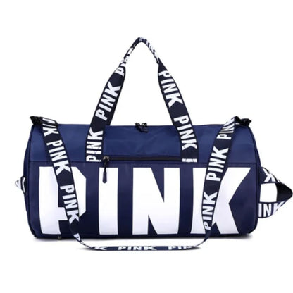 Men's and women's cross-border PINK travel sports printed shoulder bag