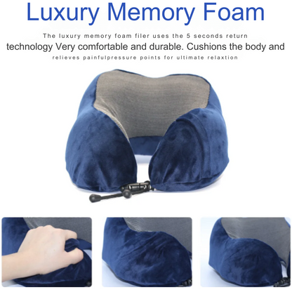 Super Soft Memory Foam Comfort Neck Travel Pillow
