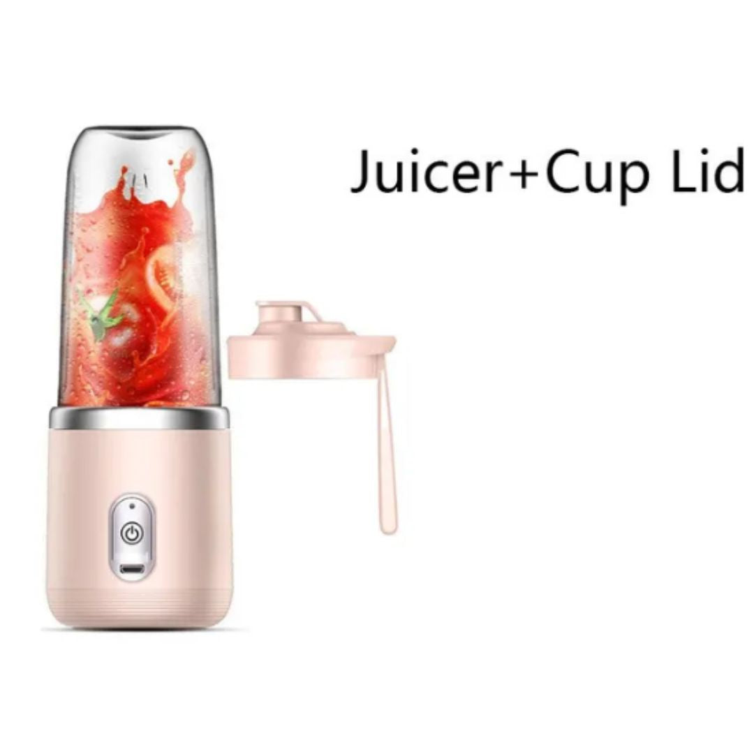 Portable Small Electric Juicer Stainless Steel Blade Cup Juicer Fruit Automatic Smoothie Blender Kitchen Tool