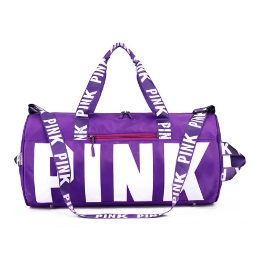 Men's and women's cross-border PINK travel sports printed shoulder bag
