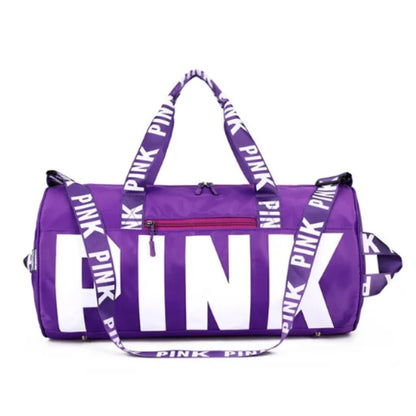 Men's and women's cross-border PINK travel sports printed shoulder bag