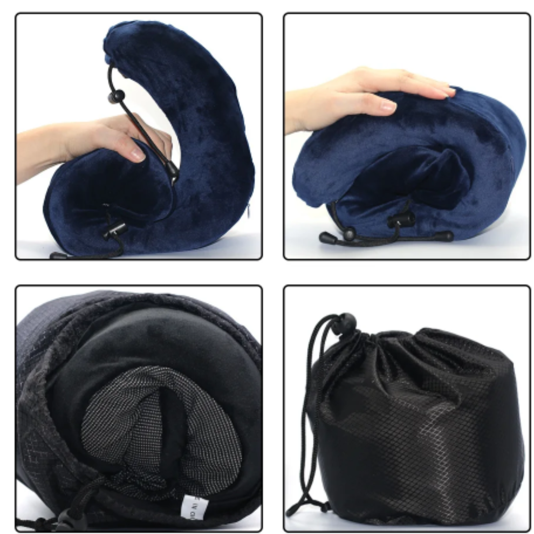 Super Soft Memory Foam Comfort Neck Travel Pillow
