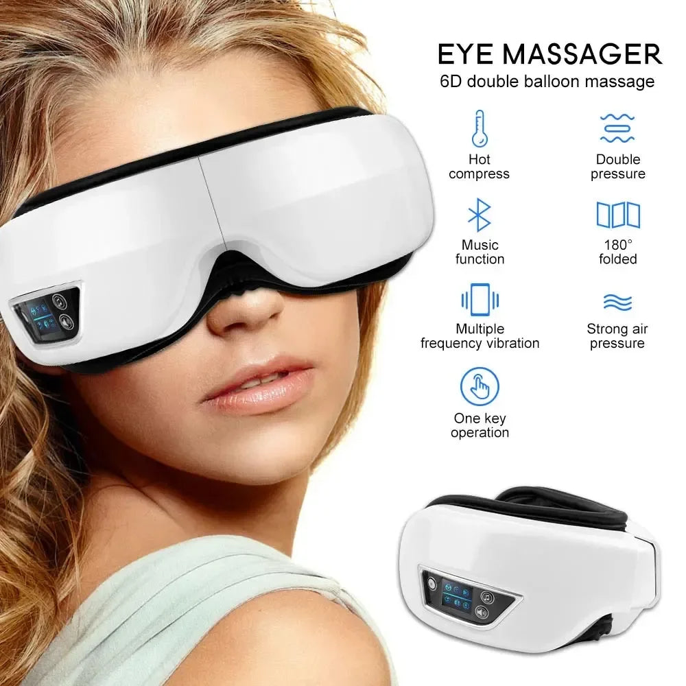 Travel Eye Massager with hot compress and Bluetooth music function