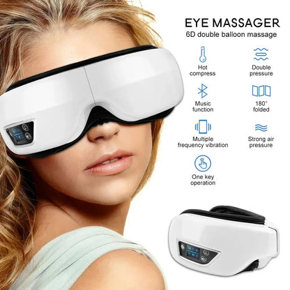 Travel Eye Massager with hot compress and Bluetooth music function