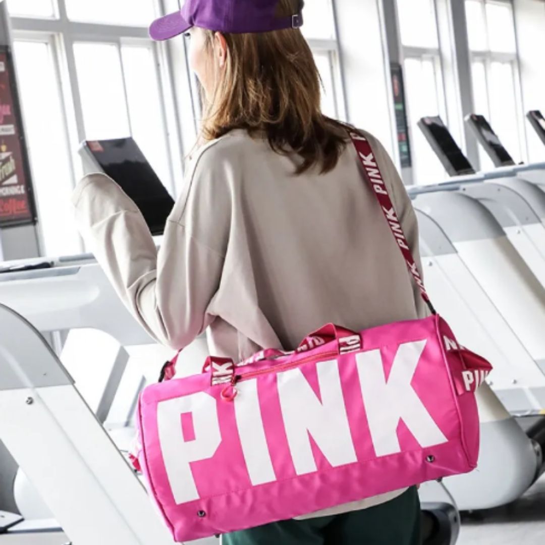 Men's and women's cross-border PINK travel sports printed shoulder bag