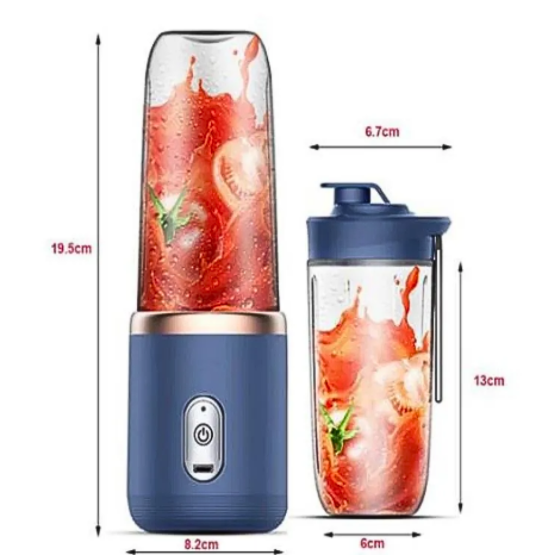 Portable Small Electric Juicer Stainless Steel Blade Cup Juicer Fruit Automatic Smoothie Blender Kitchen Tool
