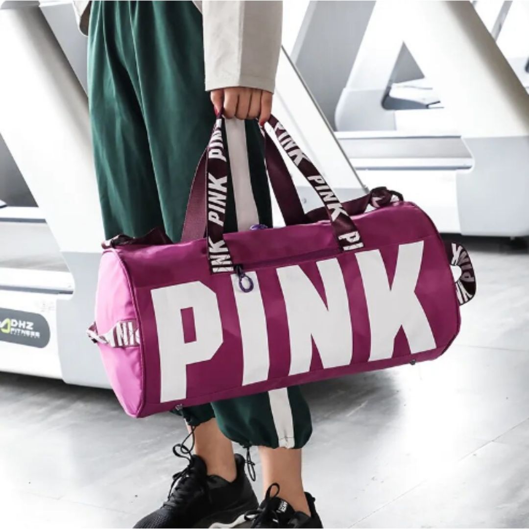 Men's and women's cross-border PINK travel sports printed shoulder bag