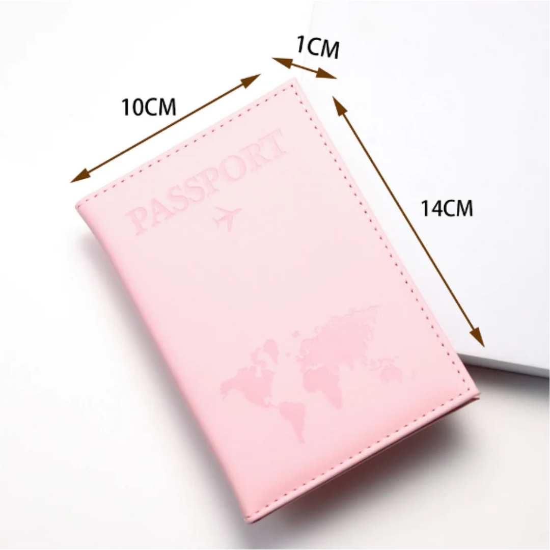 Women Men RFID Vintage Business Passport Covers Holder Multi-Function ID Bank Card PU Leather Wallet Case Travel Accessories