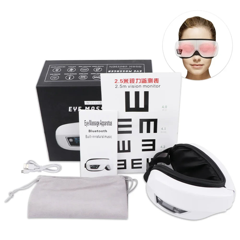 Travel Eye Massager with hot compress and Bluetooth music function