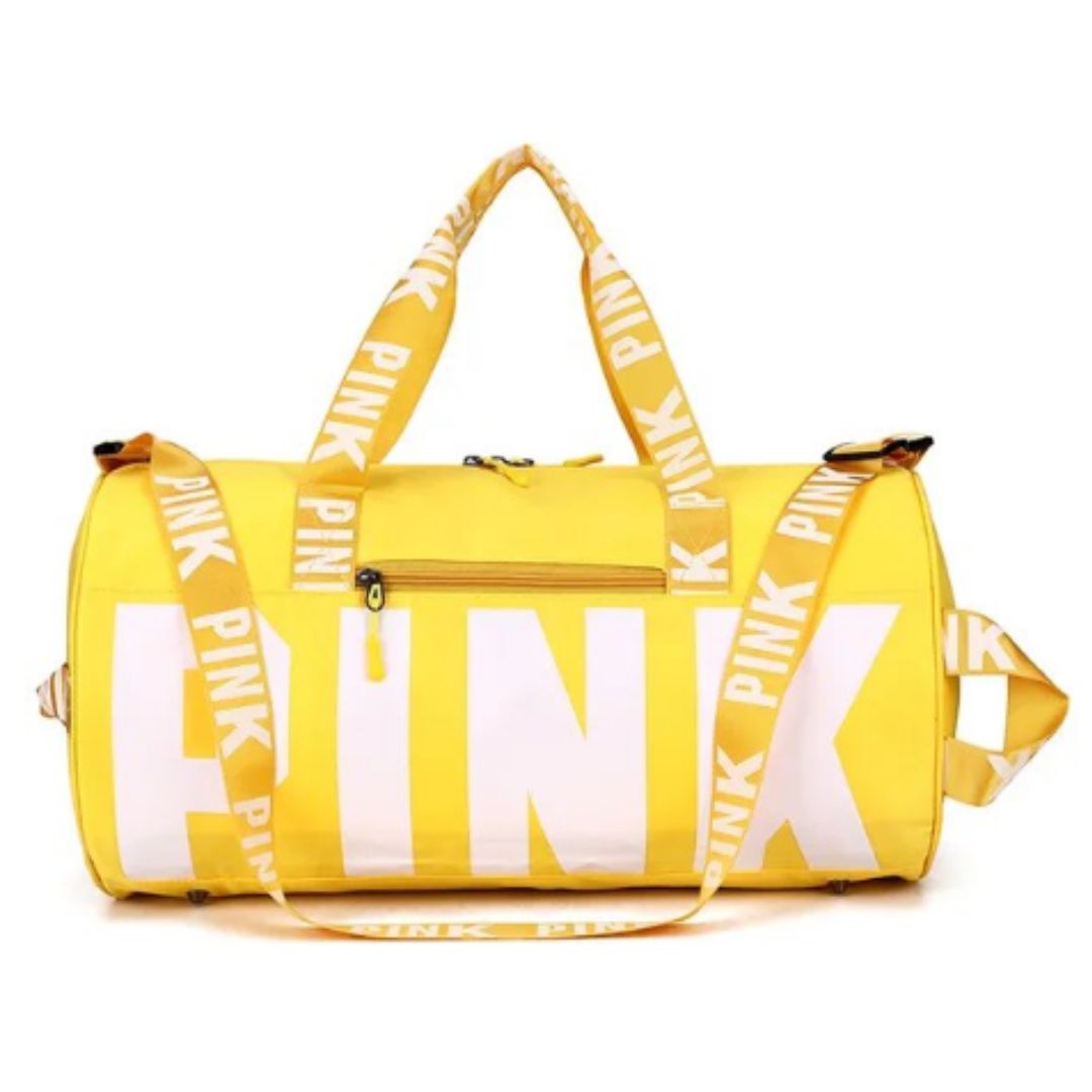 Men's and women's cross-border PINK travel sports printed shoulder bag