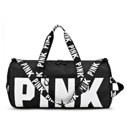 Men's and women's cross-border PINK travel sports printed shoulder bag