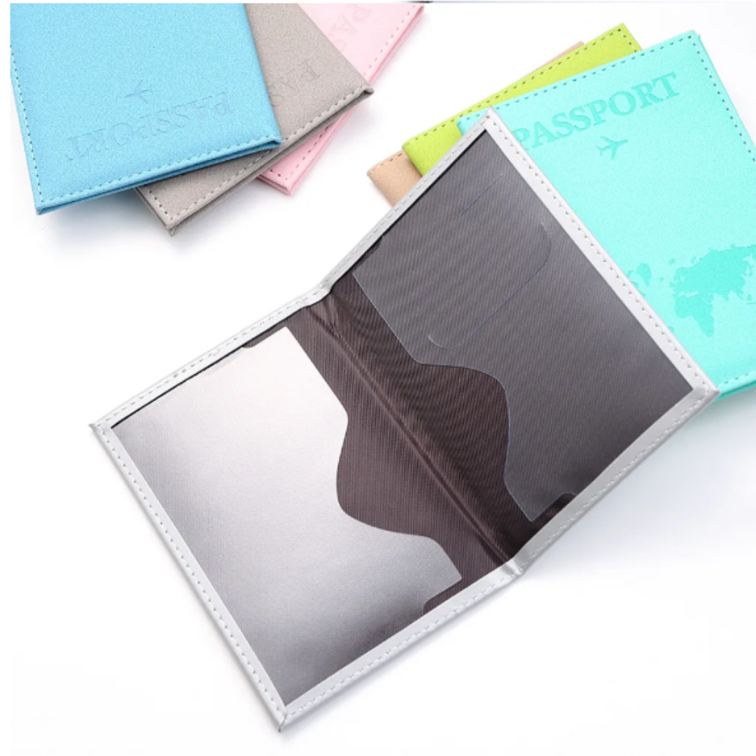 Women Men RFID Vintage Business Passport Covers Holder Multi-Function ID Bank Card PU Leather Wallet Case Travel Accessories