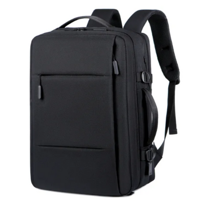 Classic travel backpack for men with USB and waterproof compartment