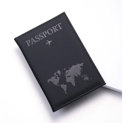 Women Men RFID Vintage Business Passport Covers Holder Multi-Function ID Bank Card PU Leather Wallet Case Travel Accessories