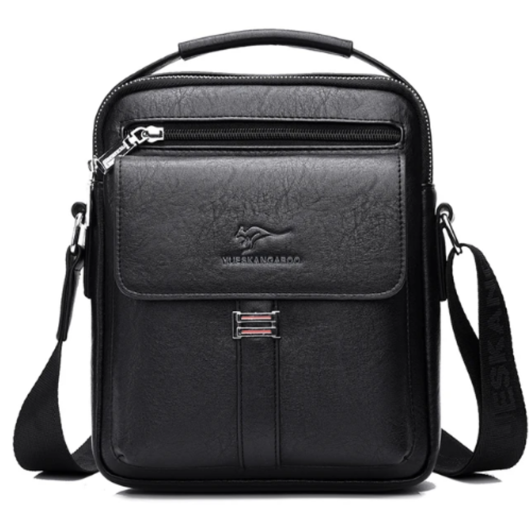 Men's vegan vintage style cross body messenger bag