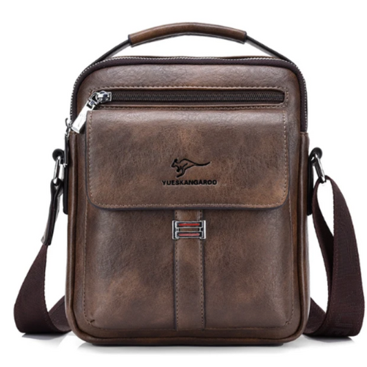 Men's vegan vintage style cross body messenger bag