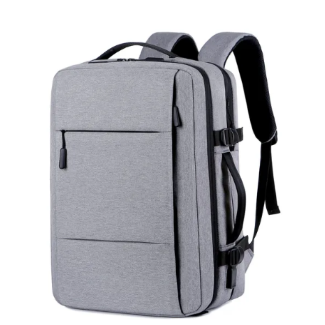 Classic travel backpack for men with USB and waterproof compartment