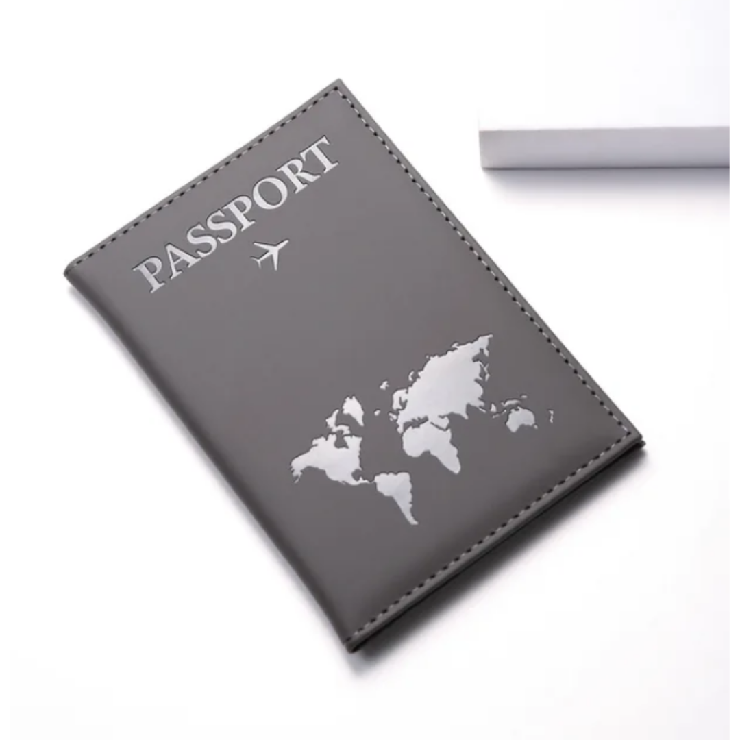 Women Men RFID Vintage Business Passport Covers Holder Multi-Function ID Bank Card PU Leather Wallet Case Travel Accessories