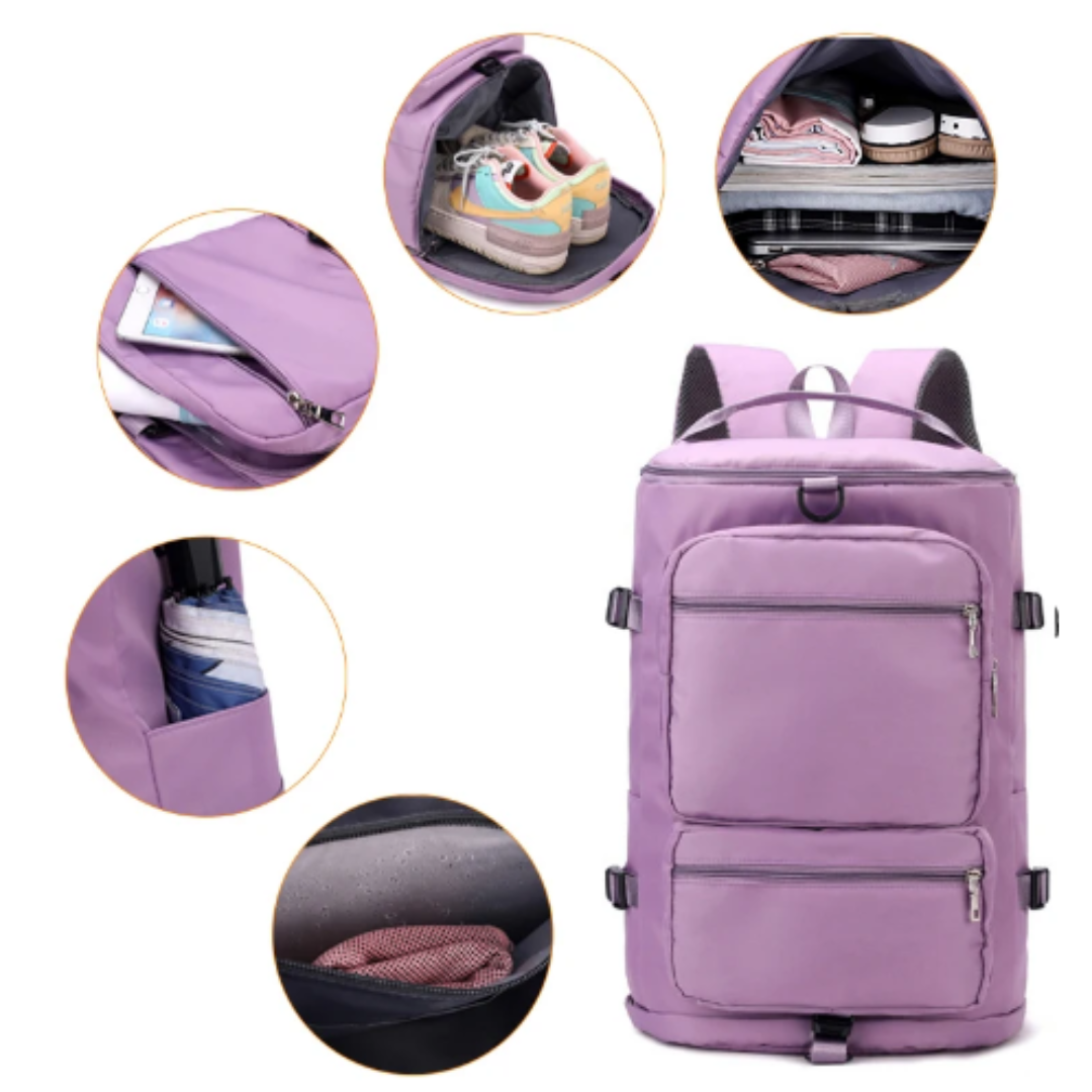 Women's shoulder travel backpack