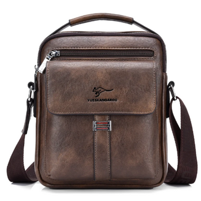 Men's vegan vintage style cross body messenger bag